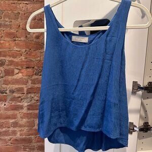 UNWORN Everlane Blue Silk Tank Top - Size XS